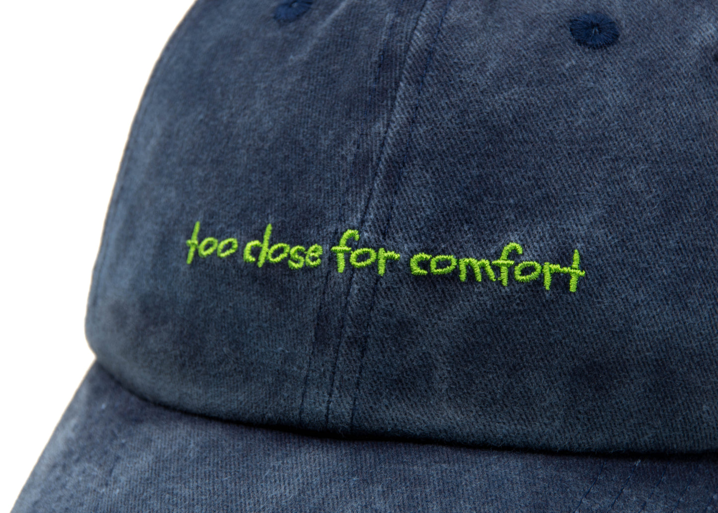 too close for comfort | navy | front