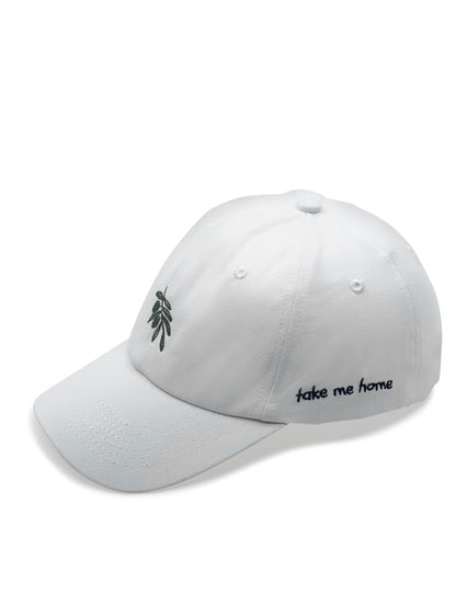 olive branch | white | front