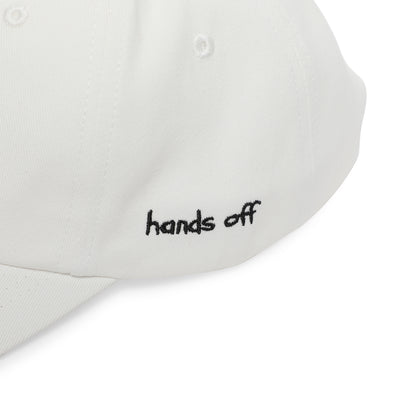 hands off | white | side