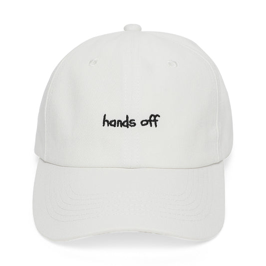 hands off | white | front