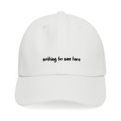 nothing to see here | white | front