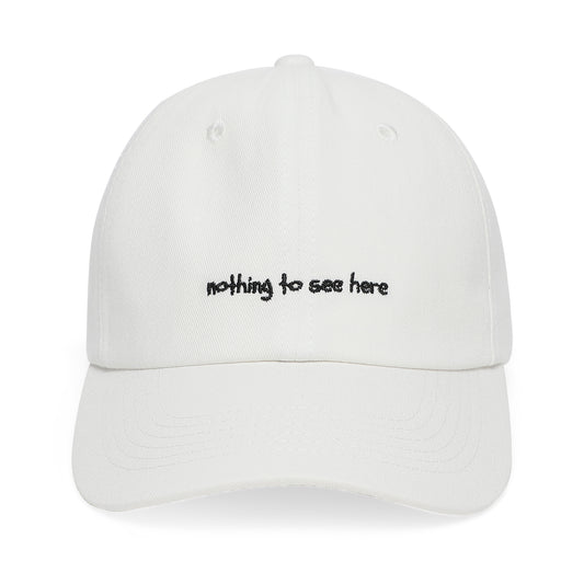 nothing to see here | white | front