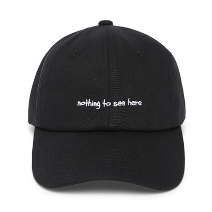 nothing to see here | black | front